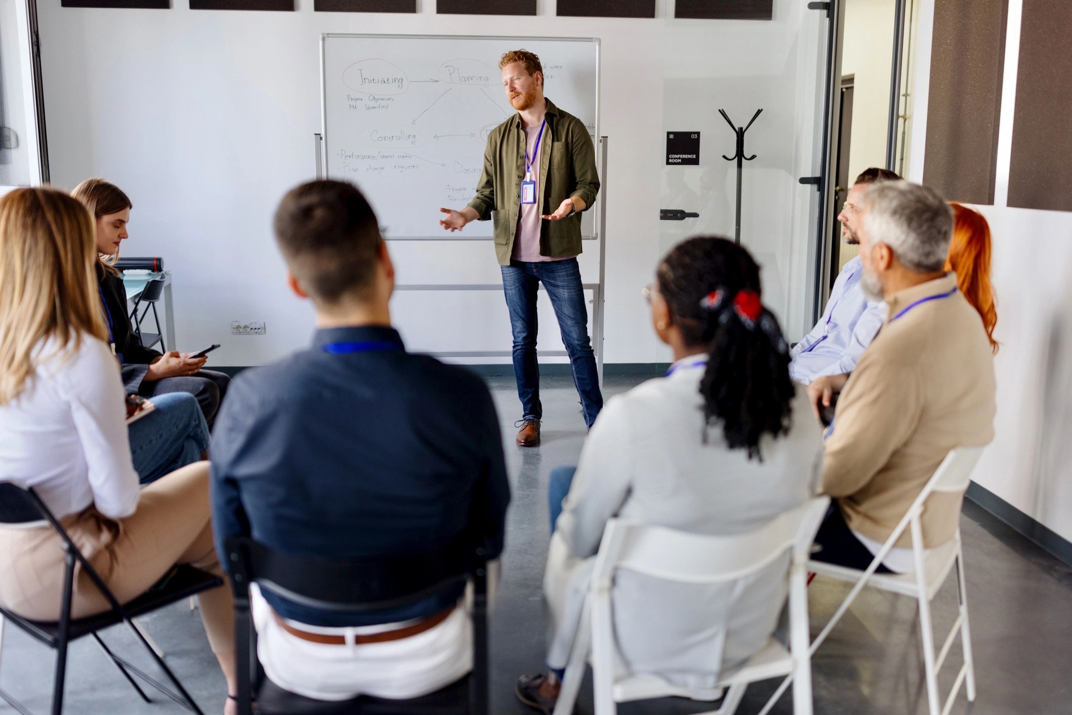 People attending a collaborative learning session