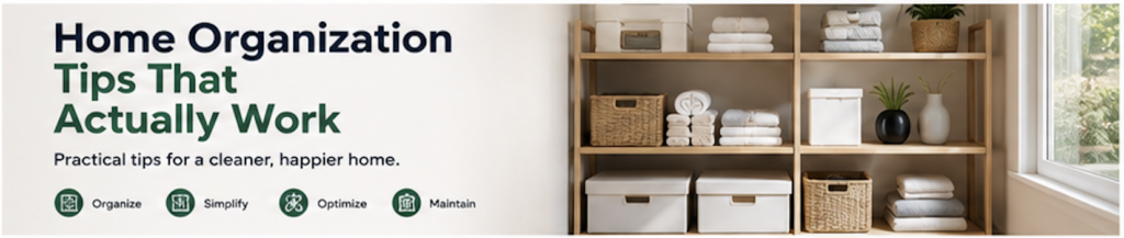 Home Organization Tips That Actually Work