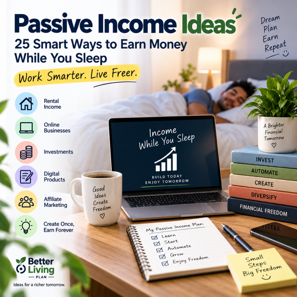 Passive Income Ideas: 25 Smart Ways to Earn Money While You Sleep